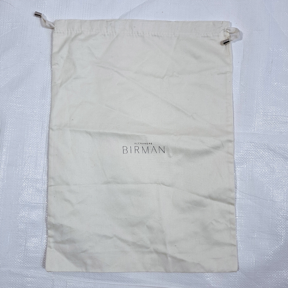 Alexandre Birman Cream Drawstring Dust Cover Bag